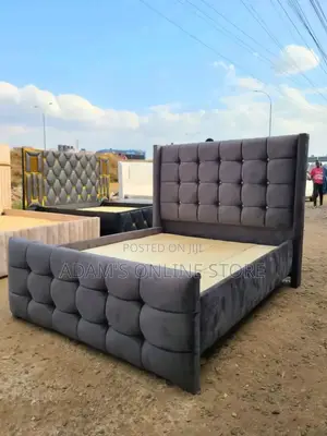 Bed 5 by 6 in Dark Gray