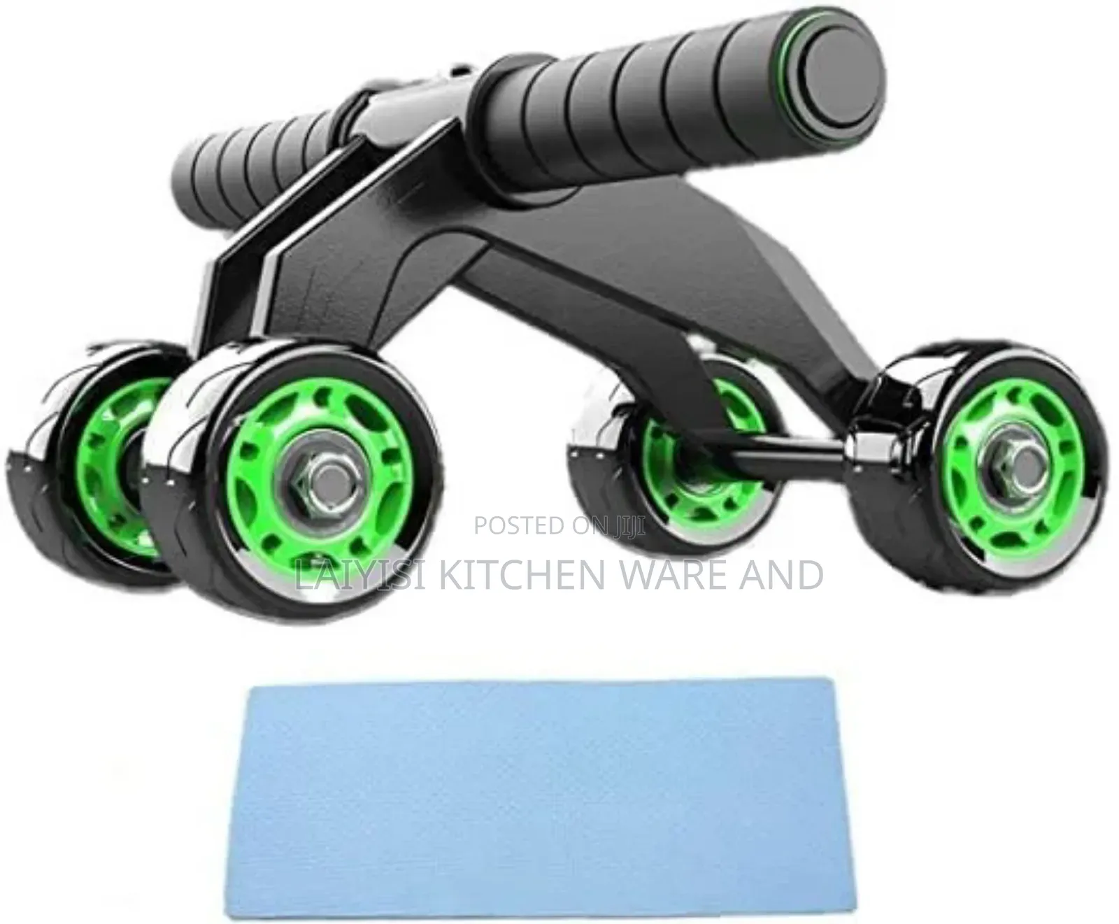 Automatic Rebound Design 4 Wheel Ab Roller – Abdominal Workout Fitness