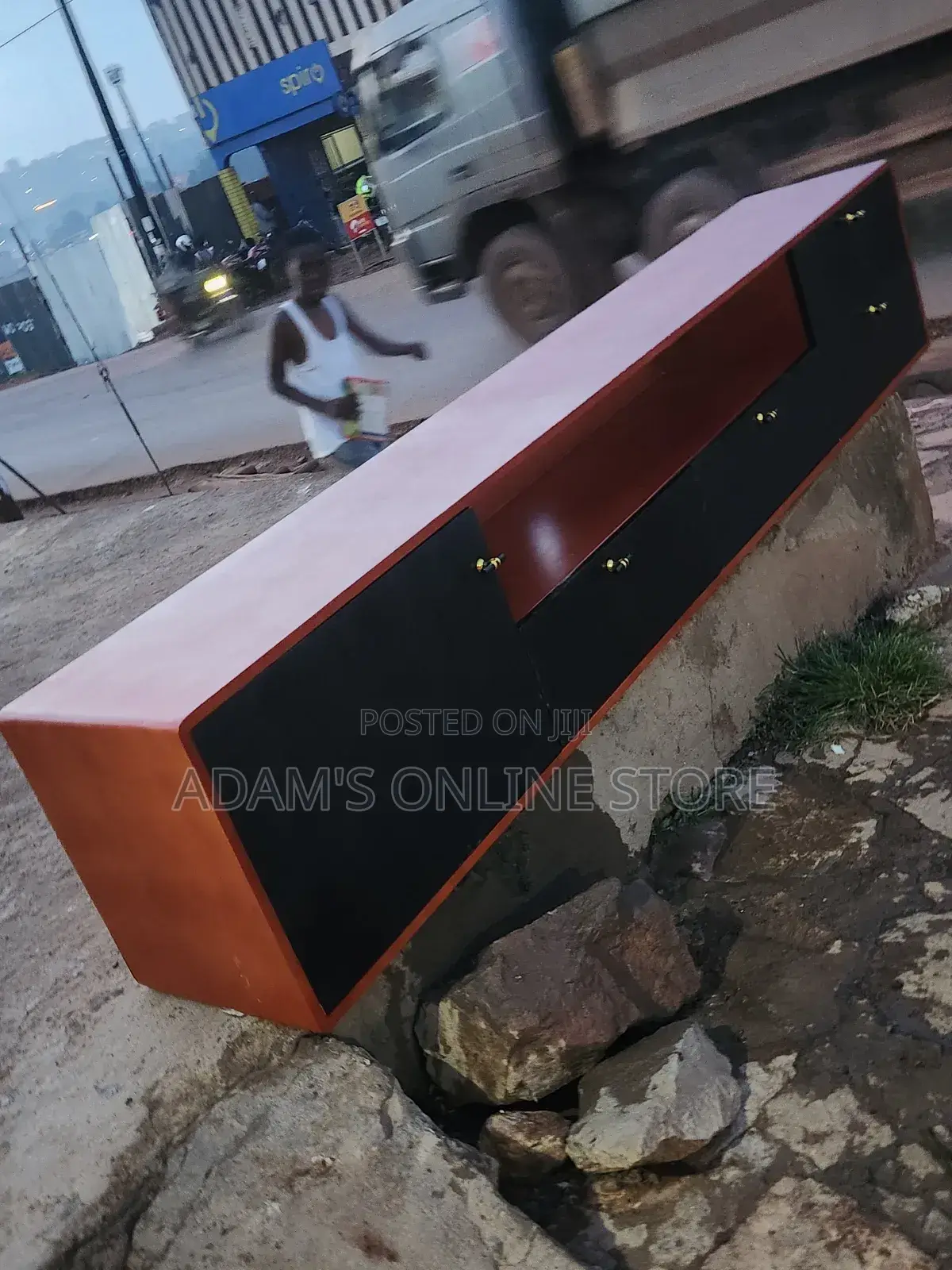 Mohugan Tv Stand Unit and Black Color