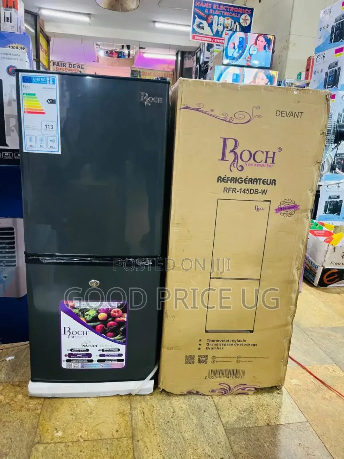 145l Roch Double Door Bottom Freezer