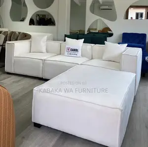 Its an L Shaped Sofa 'Off White in Color -Comfort Guaranteed Sofa Set