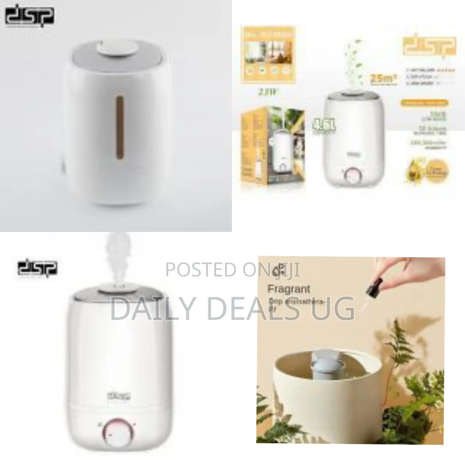 DSP 23w Ultrasonic Air Humidifier Manual Essential Oil Aroma Diffuser