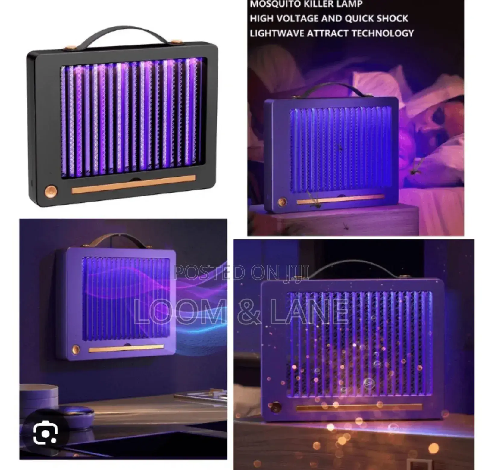 Rechargeable Silent Flat Mosquito Killer Lamp