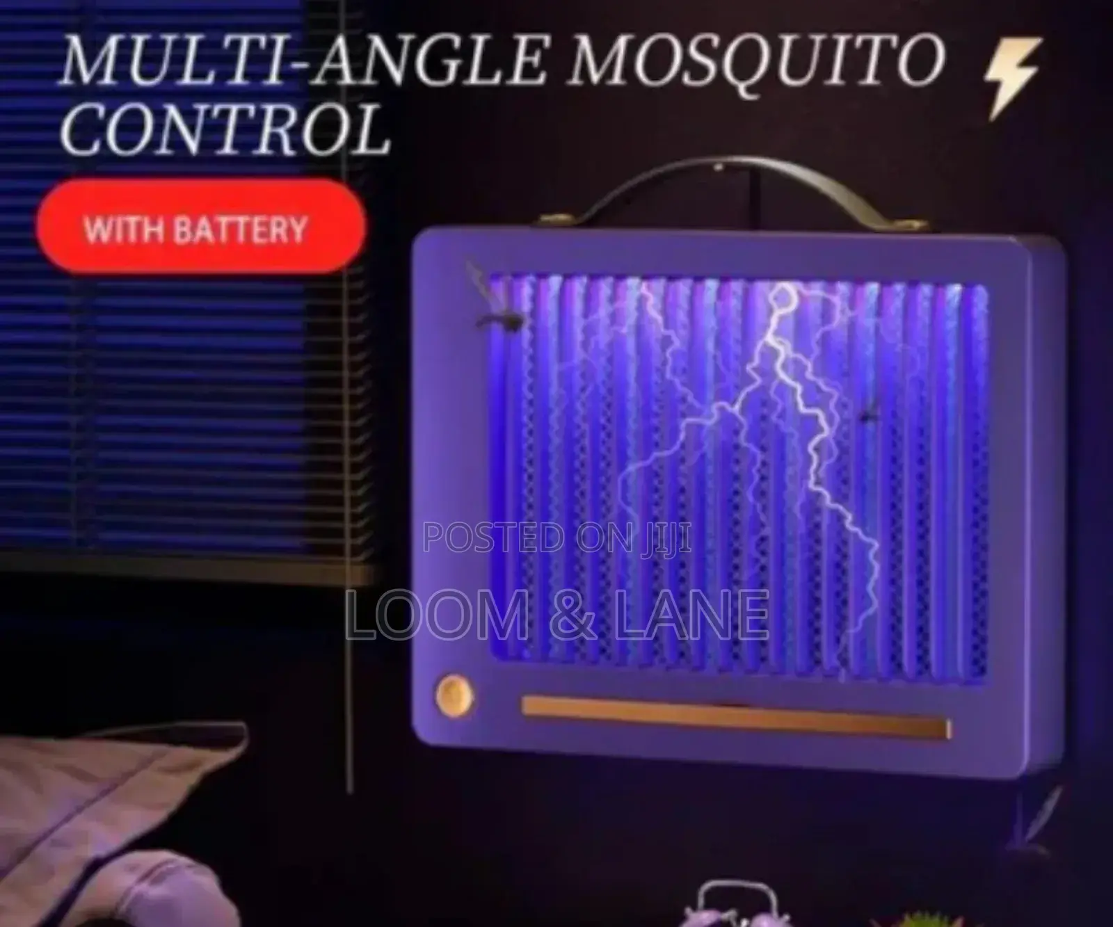 Rechargeable Silent Flat Mosquito Killer Lamp