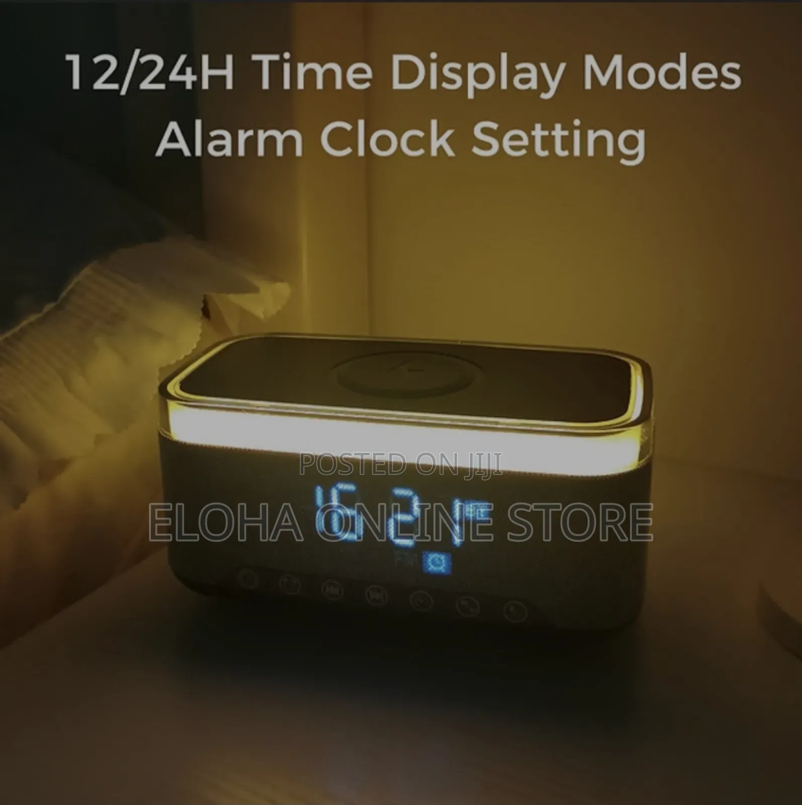 Alarm Clock Speaker With Wireless Charger