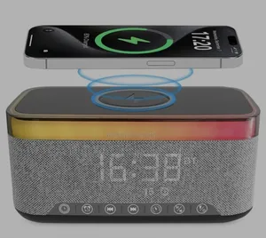 Alarm Clock Speaker With Wireless Charger