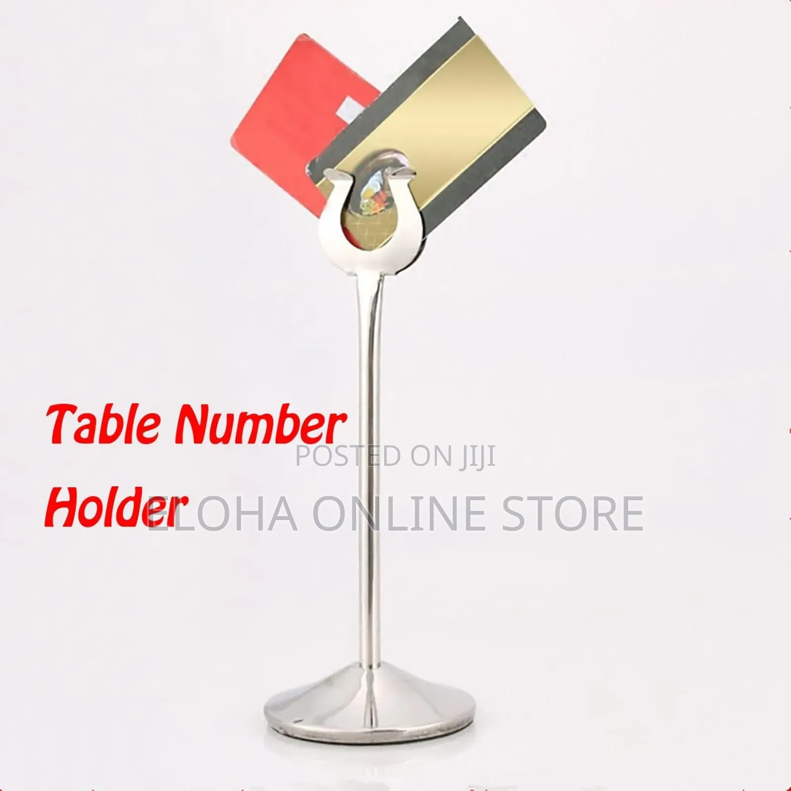 U-Shaped Stainless Steel Table Place Card Holder