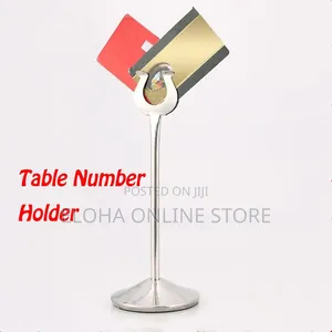 U-Shaped Stainless Steel Table Place Card Holder