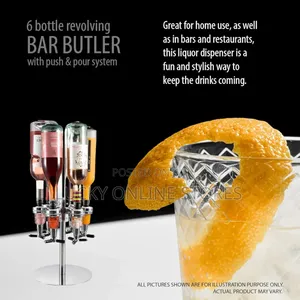 6 Bottle Rotating Shot Dispenser