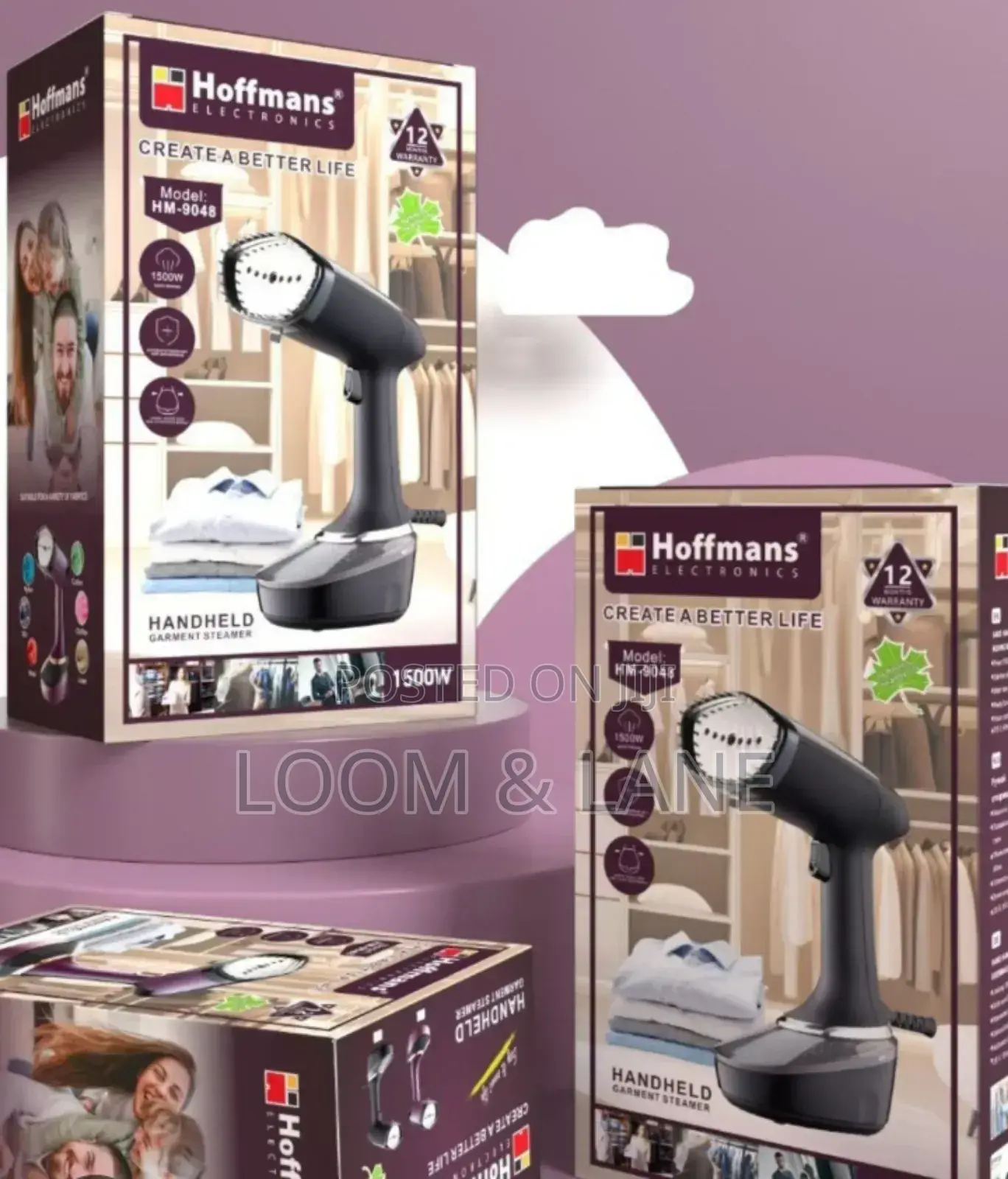 Hoffmans Electronics Handheld Garment Steamer, Model Hm-9048