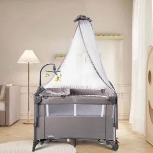 Foldable Kids Playpen Bed With Mosquito Net