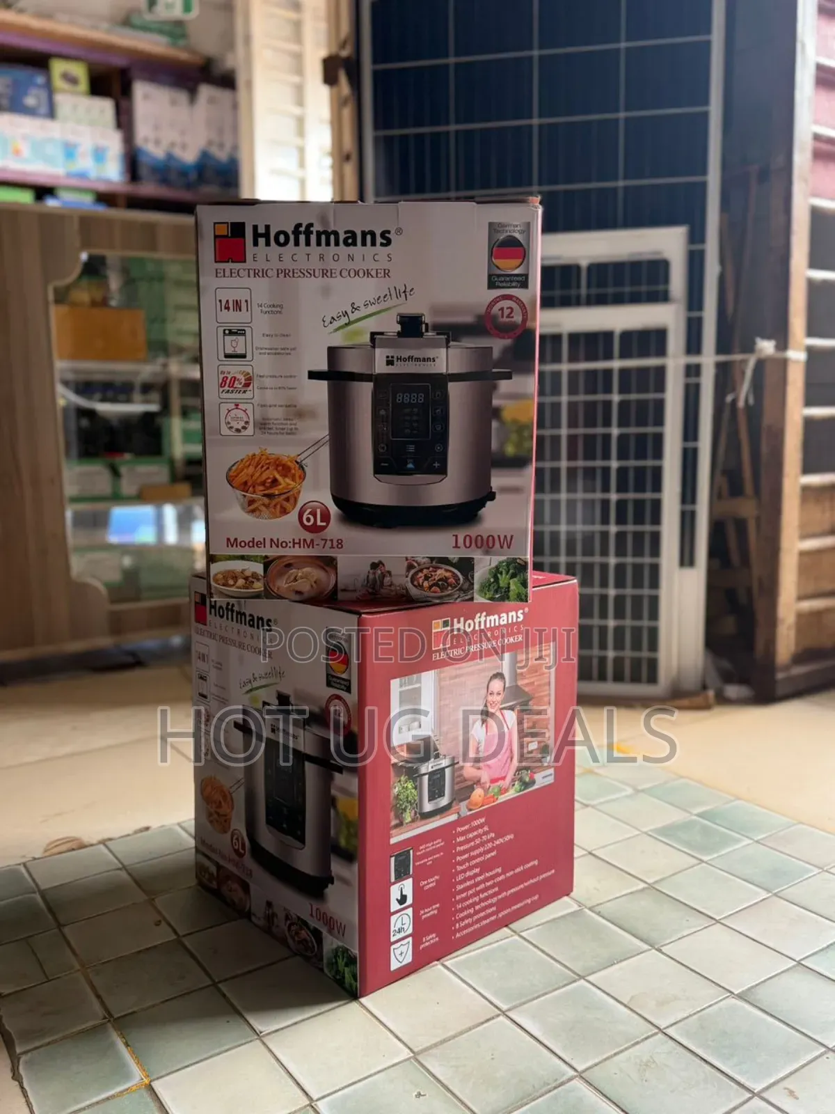 Hoffmans Electric Pressure Cooker 6l Fast Cooking - Silver
