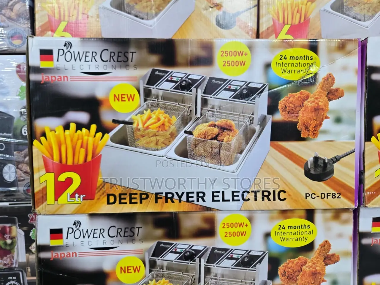 Power Crest Double Deep Freezer