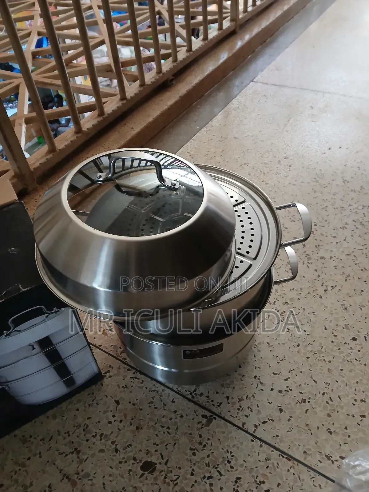 36cm Stainless Steel 3multi-Tier Food Steamer Pot(Non Electric)