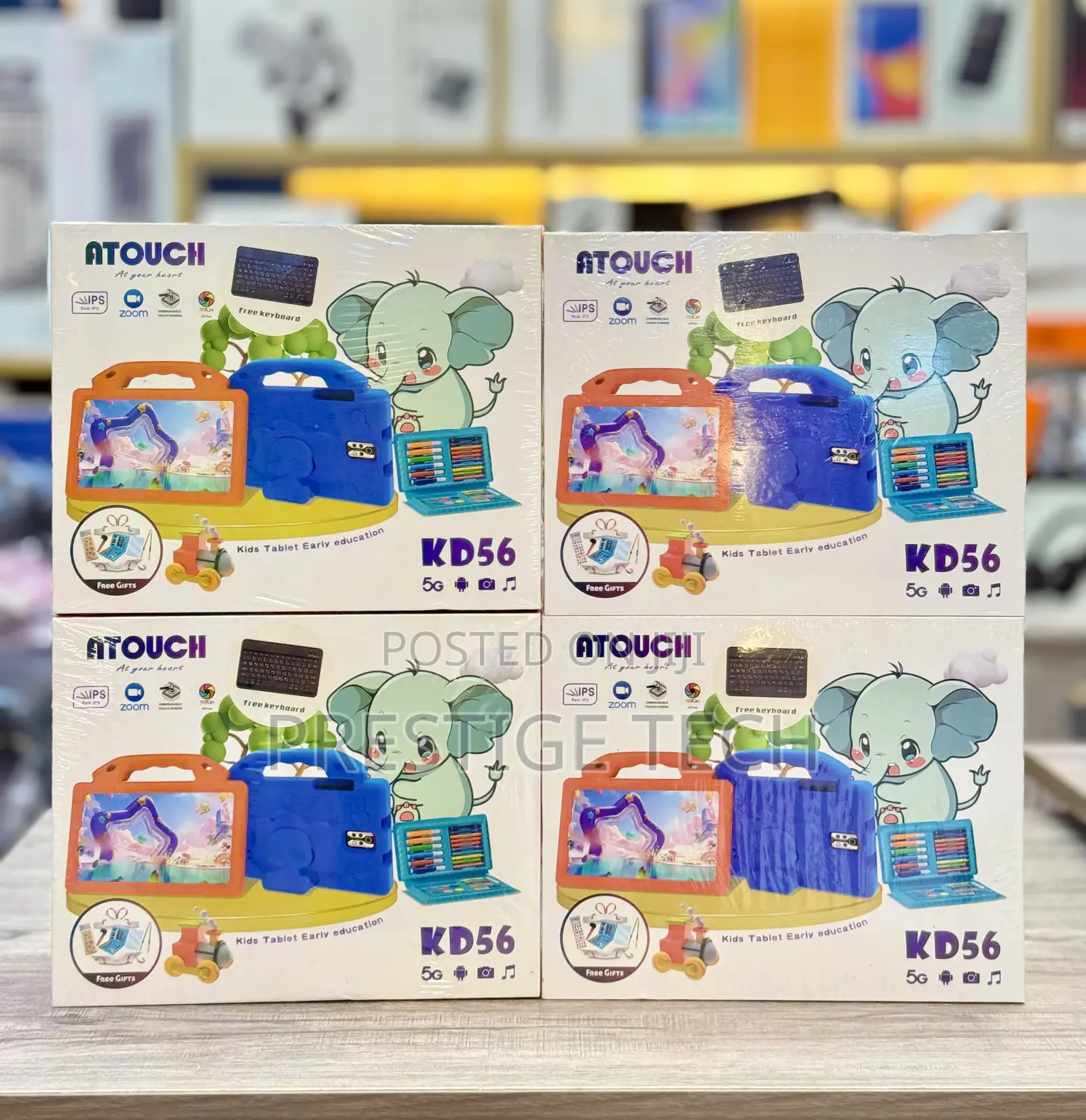 Atouch Kd56 Kids Tablet Pc Keyboard Edition, 8inch, 256gb, 8000mah, 5g