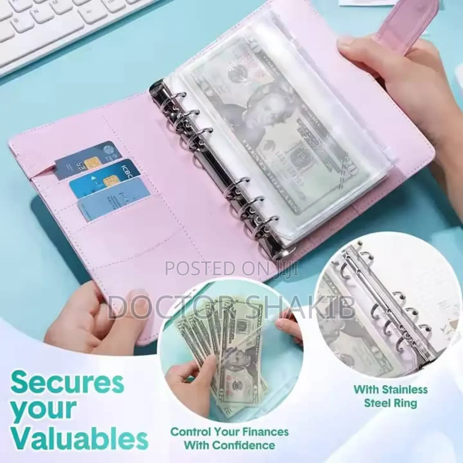 Brandnew A5 Refillable 6-Ring Leather Binder Notebook Cover