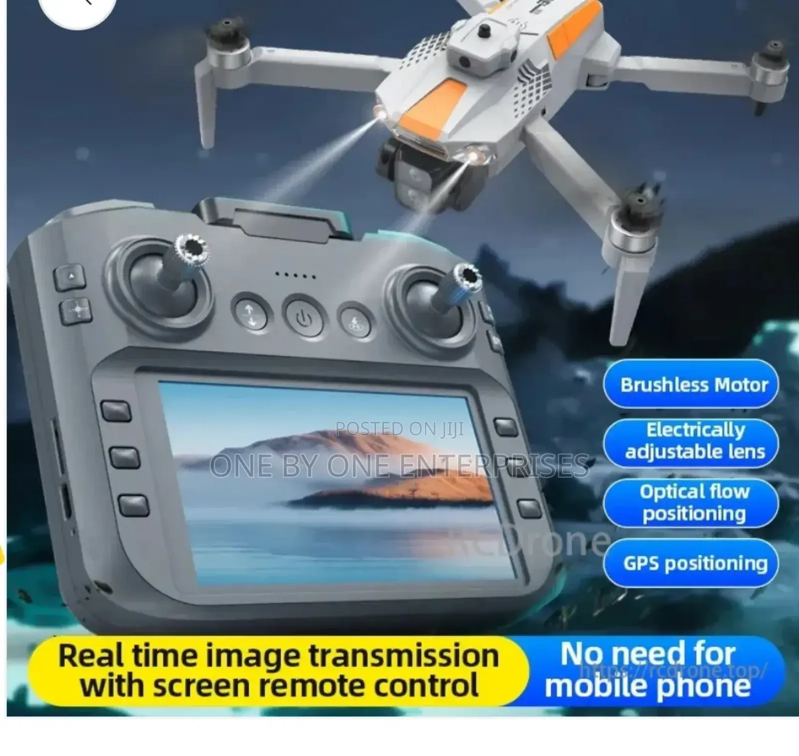 5g Wifi GPS Brushless Camera Drone With 4.5 Inch Screen Controller.
