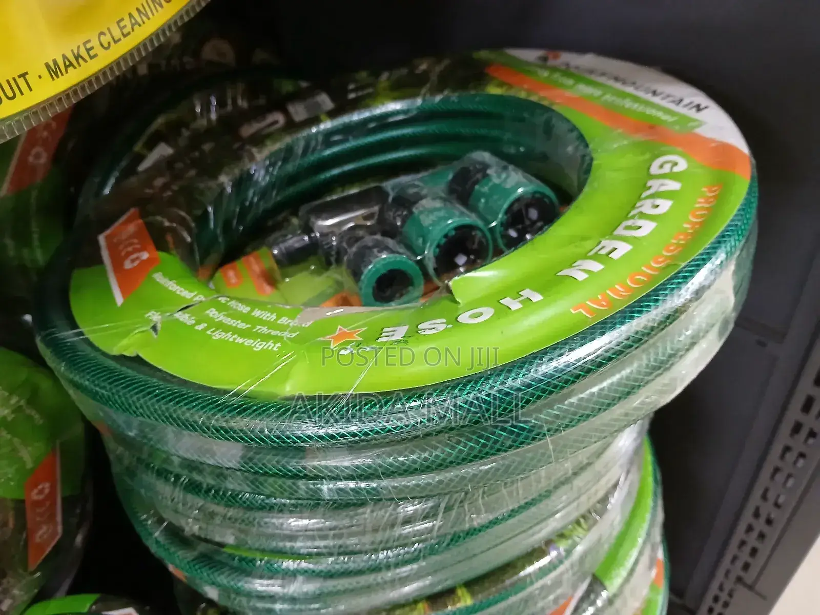 15mtrs 1⁄2inch PVC Reinforced Hose Pipe WTH Connector Presure Nozzle