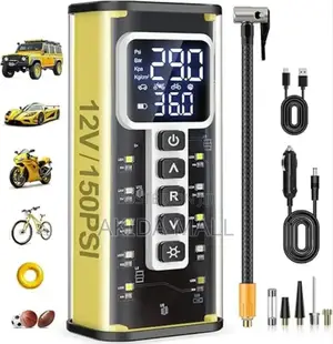 12v Portable Tire Inflator, Which Is a Compact,Air Compressor