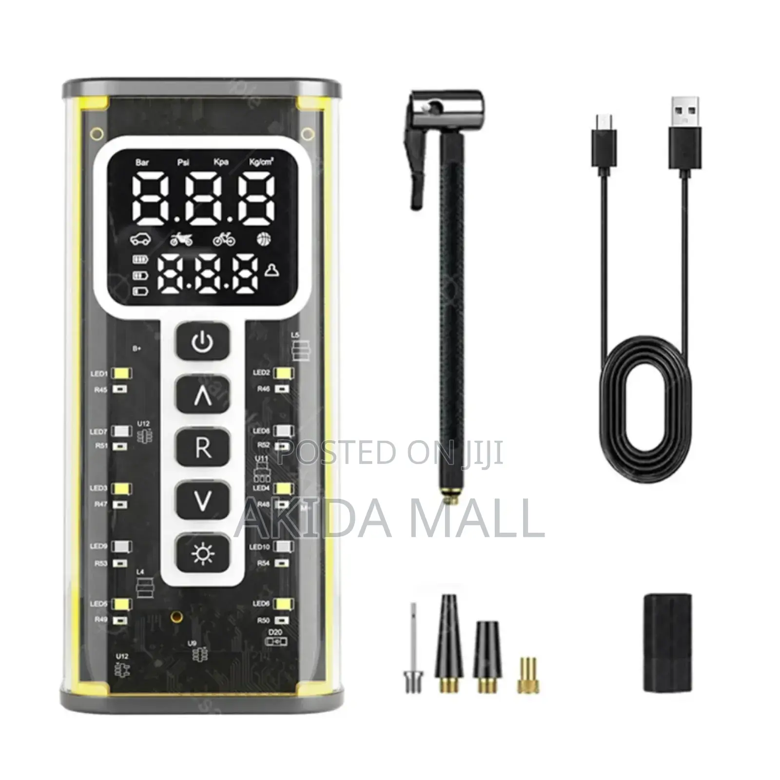 12v Portable Tire Inflator, Which Is a Compact,Air Compressor