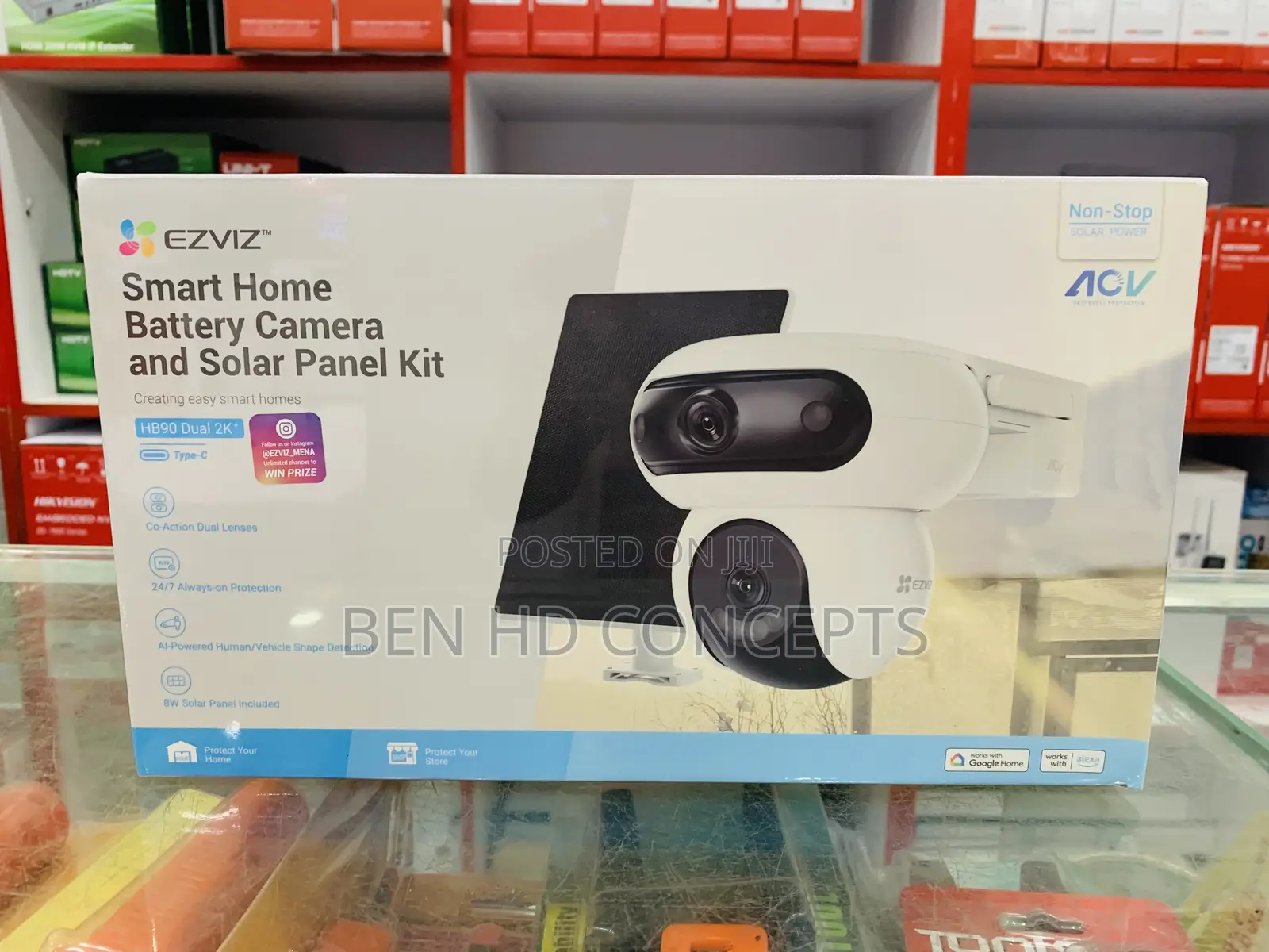 CCT Camera Ezviz Hb90 + Smart Home Solar Camera