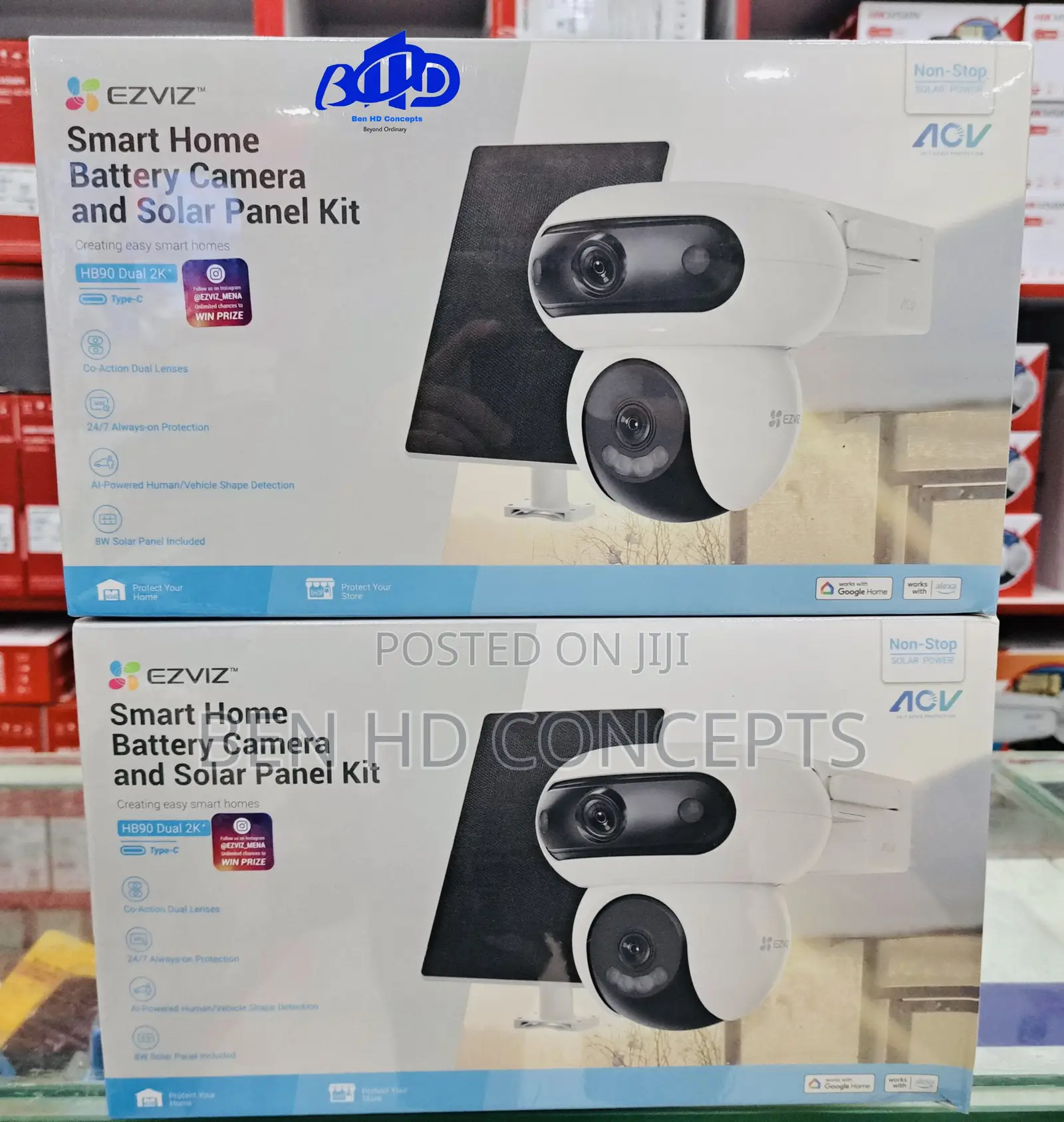 CCT Camera Ezviz Hb90 + Smart Home Solar Camera