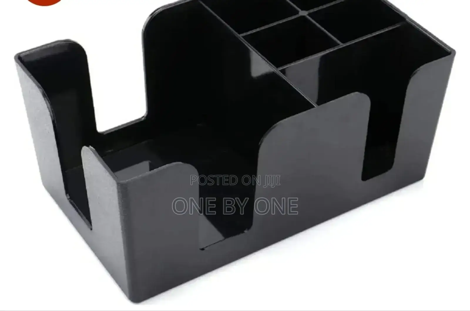 Bar Caddy Organizer With 6 Compartment of Napkin and Straw Holder .