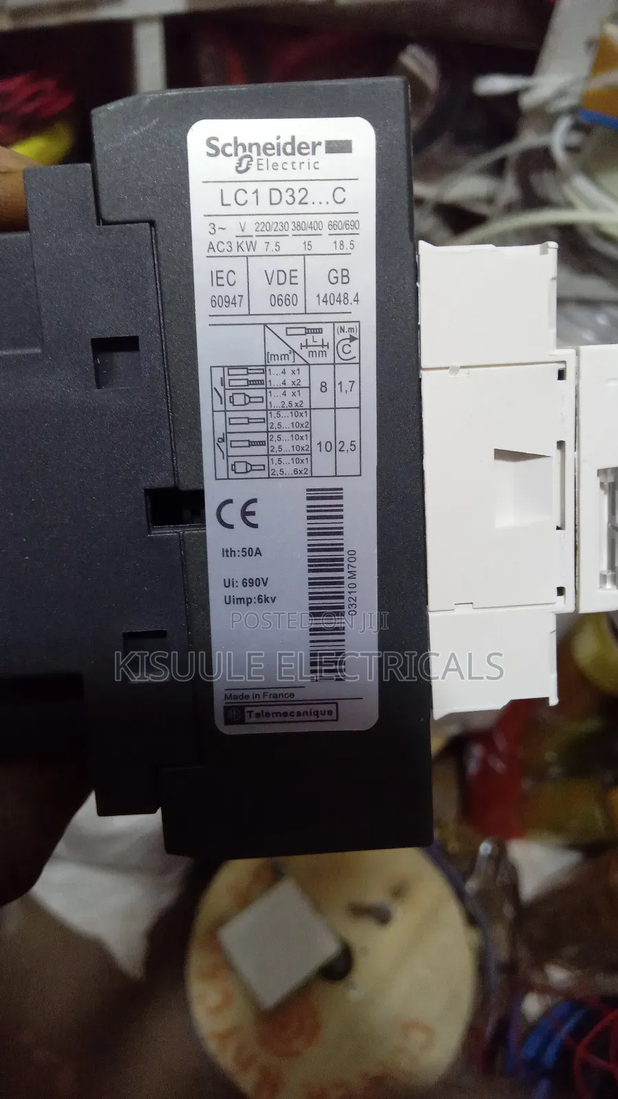Sneider 50a Lcd1d32 3pole Contactor Ac3 220v, 415v