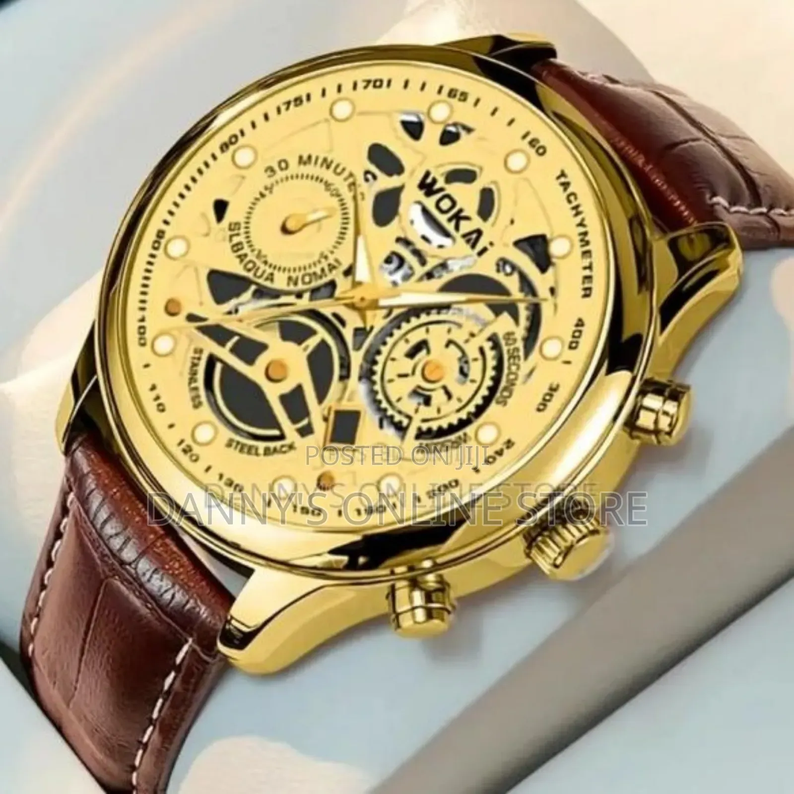Skull Quartz Watch For Men Women, Business Fashion Analog Pu Leather