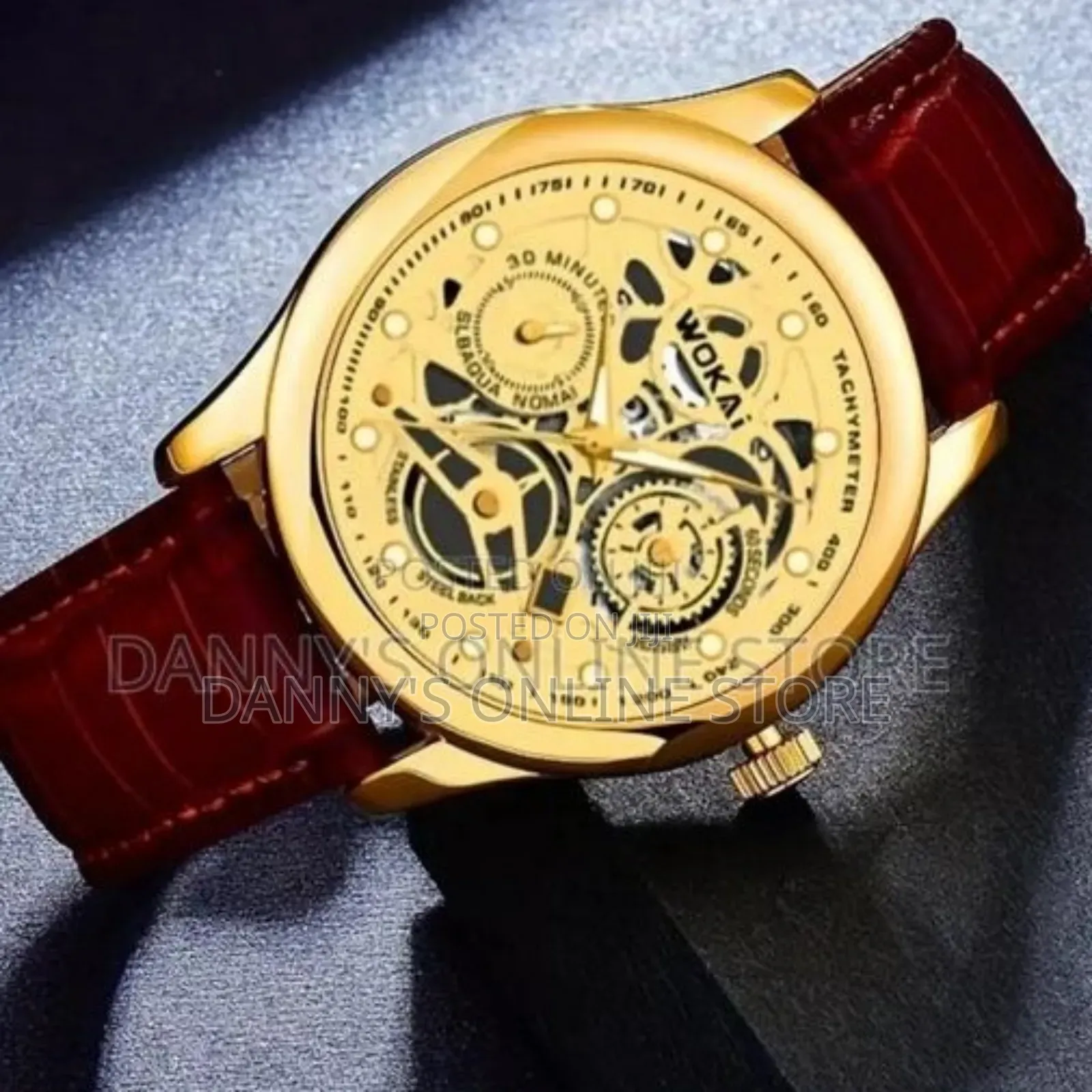 Skull Quartz Watch For Men Women, Business Fashion Analog Pu Leather