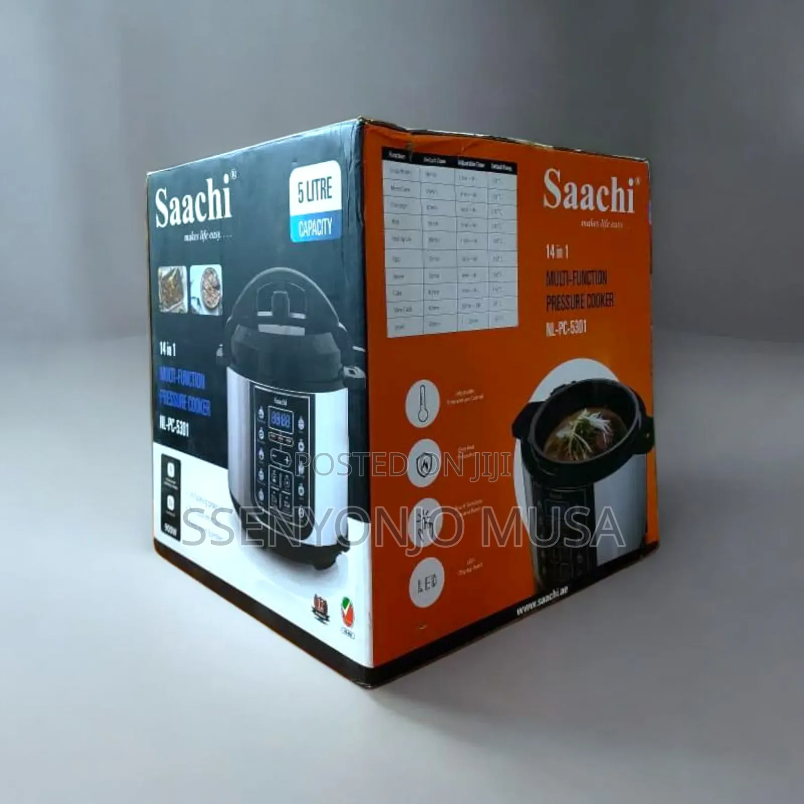 Saachi 14-in-1 Pressure Cooker - 5l, 900w, Nl-Pc-5301