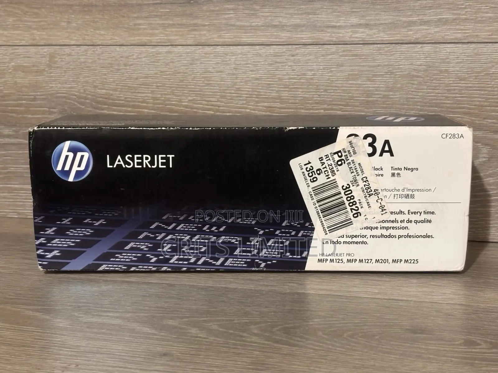 Hp Genuine 83a (Cf283a) Toner Cartridge