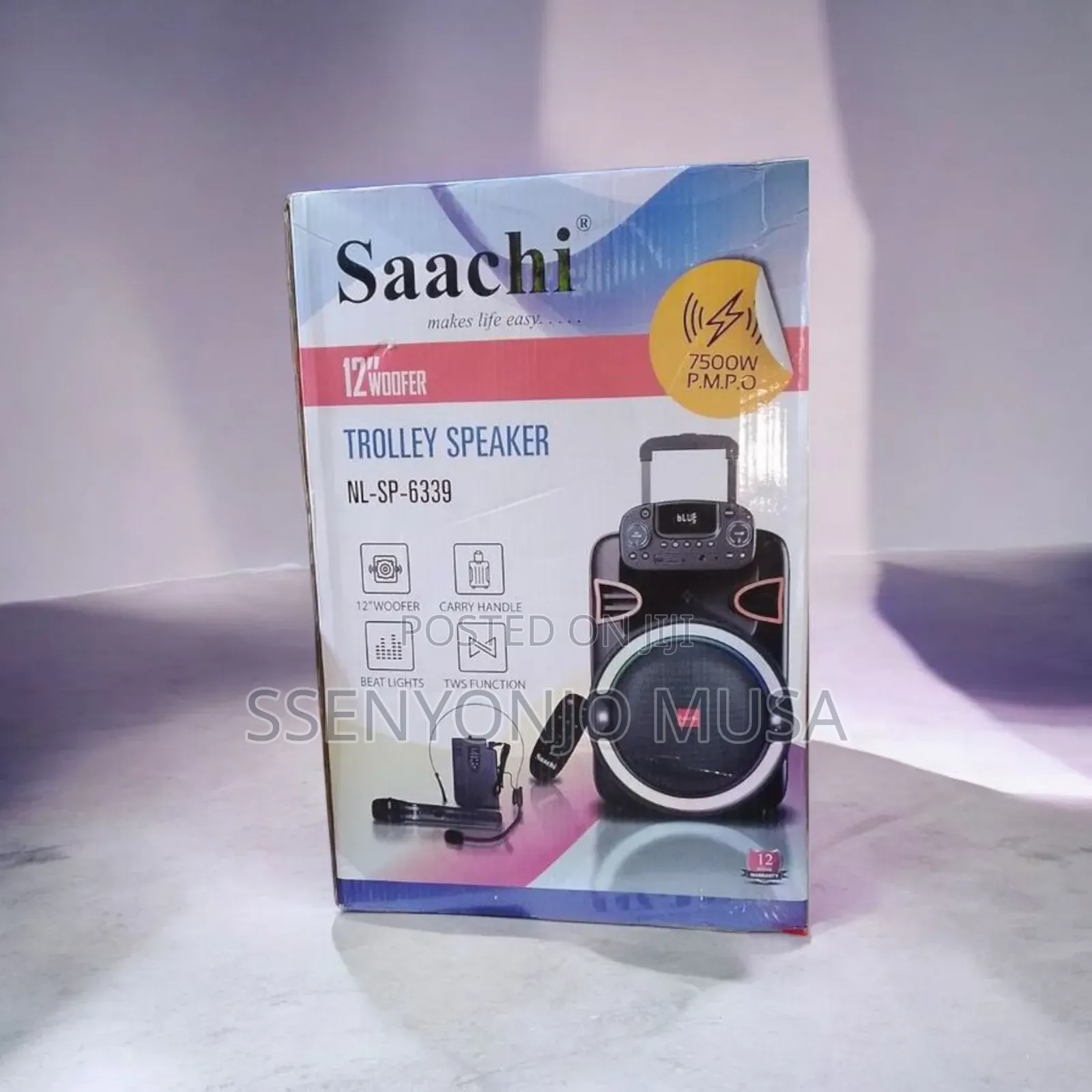 Saachi Bluetooth Speaker - 12" Woofer, 20w, Tws, Fm Radio-