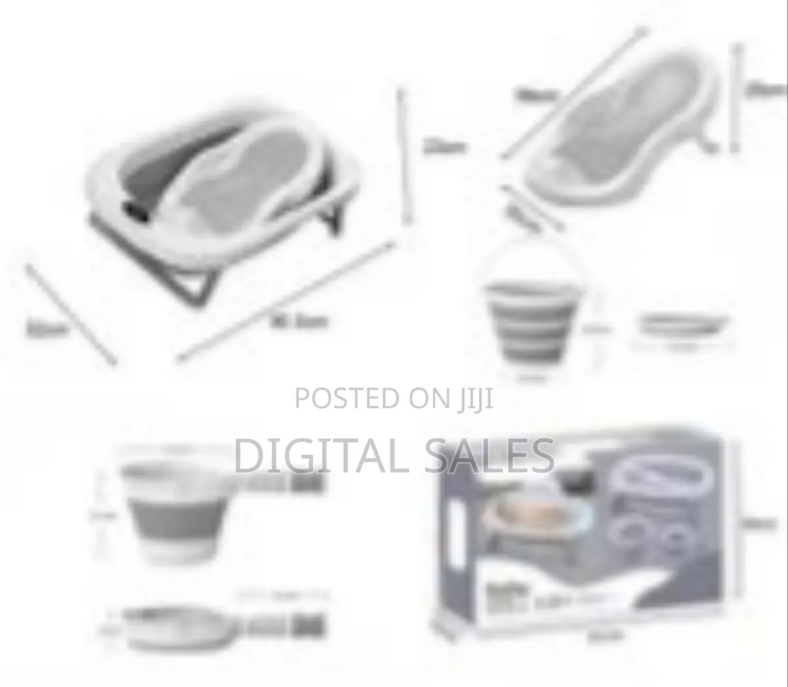 Newborn 4-Piece Baby Waterproof Non-Slip Bed Bathtub Play Wash Basin