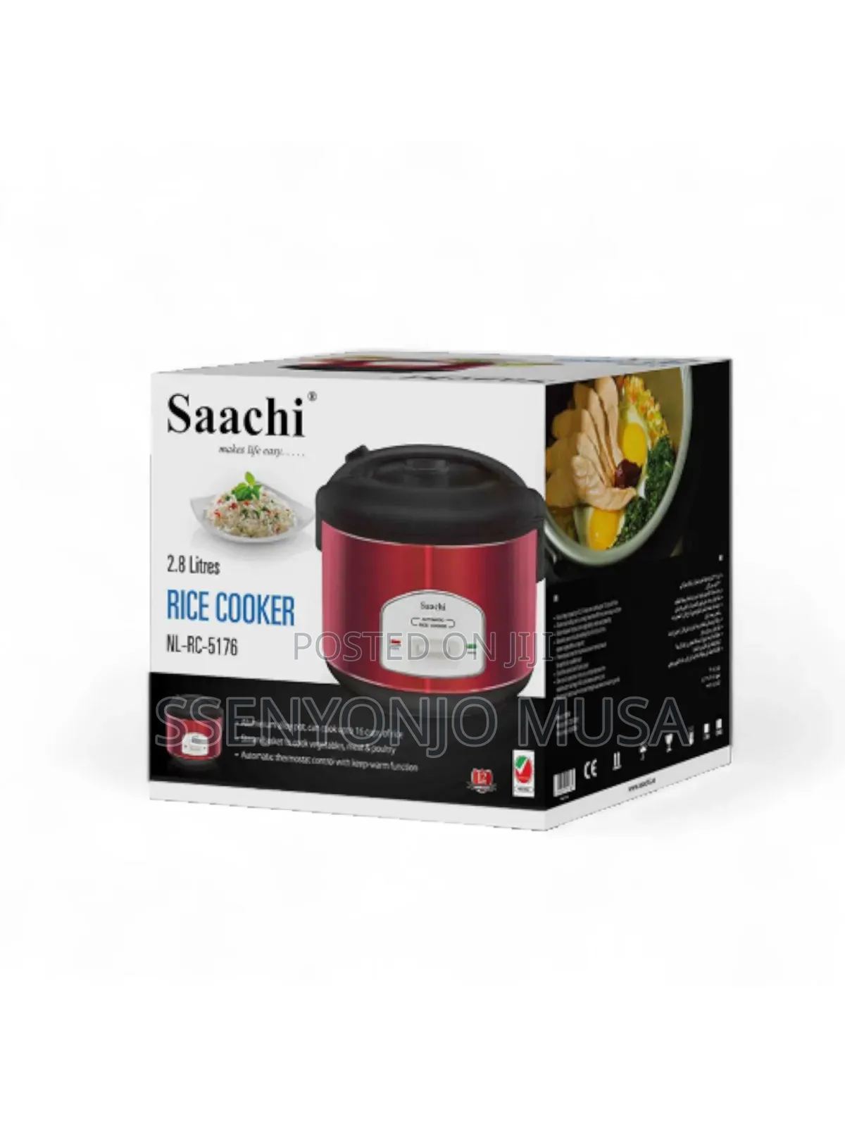 Saachi 2.8l Automatic Rice Cooker Nl-Rc-5176 - Steam Basket