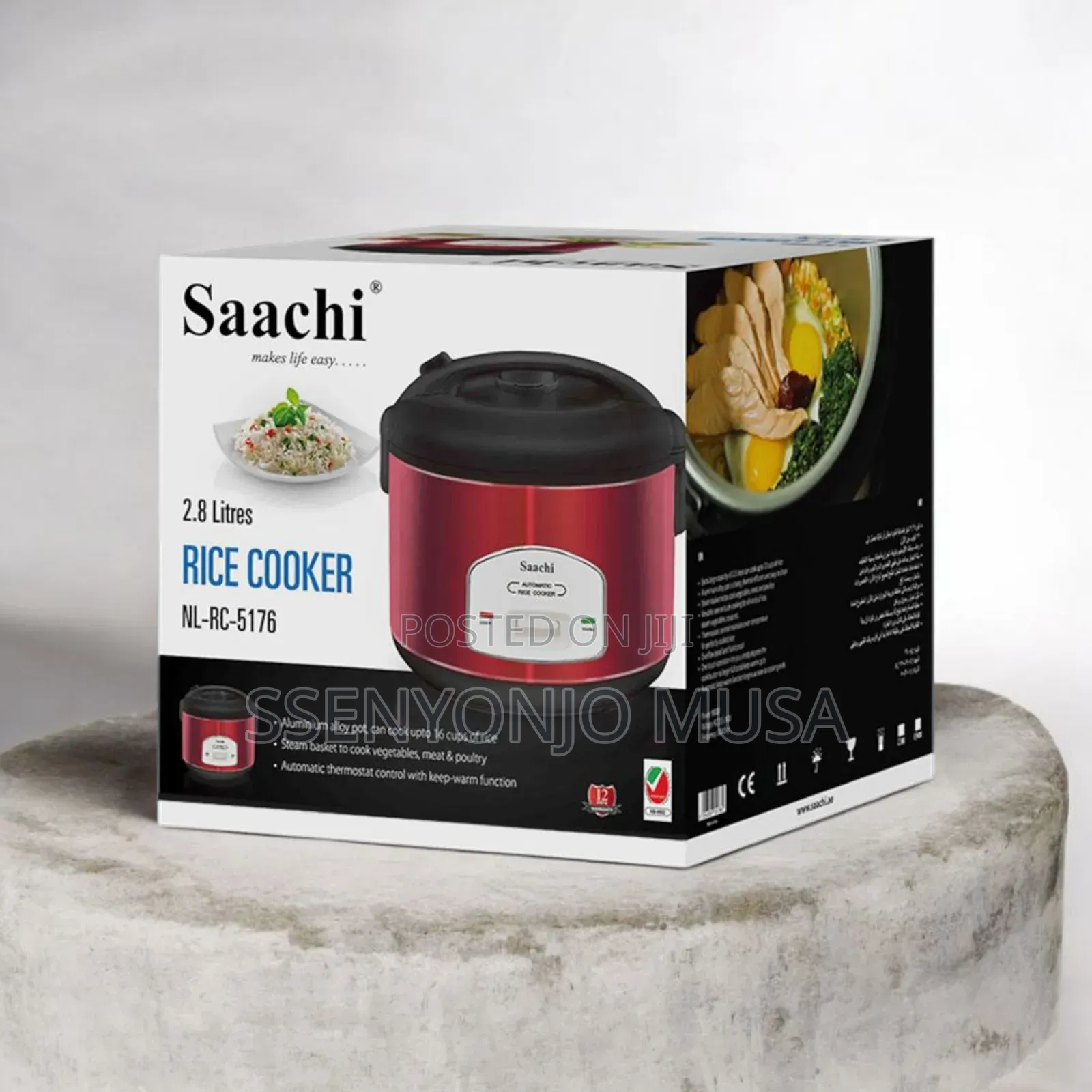 Saachi 2.8l Automatic Rice Cooker Nl-Rc-5176 - Steam Basket