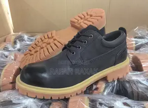 Original Men’S Classic Black Timberland Lace Up Work Leather Shoes