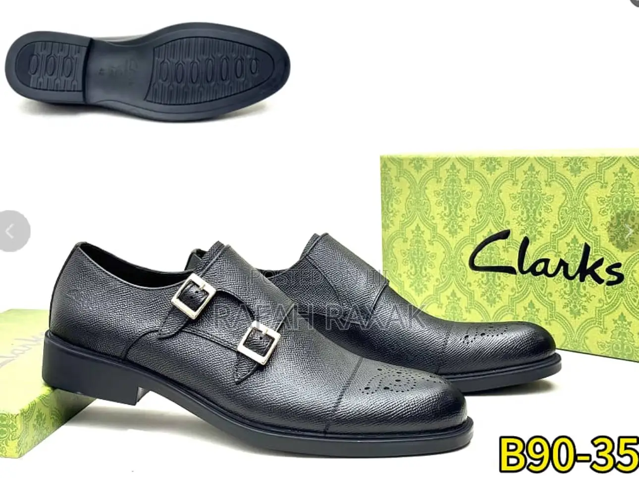 Men’S Super Classic Black Double Monk Strap Gentle Oxfords