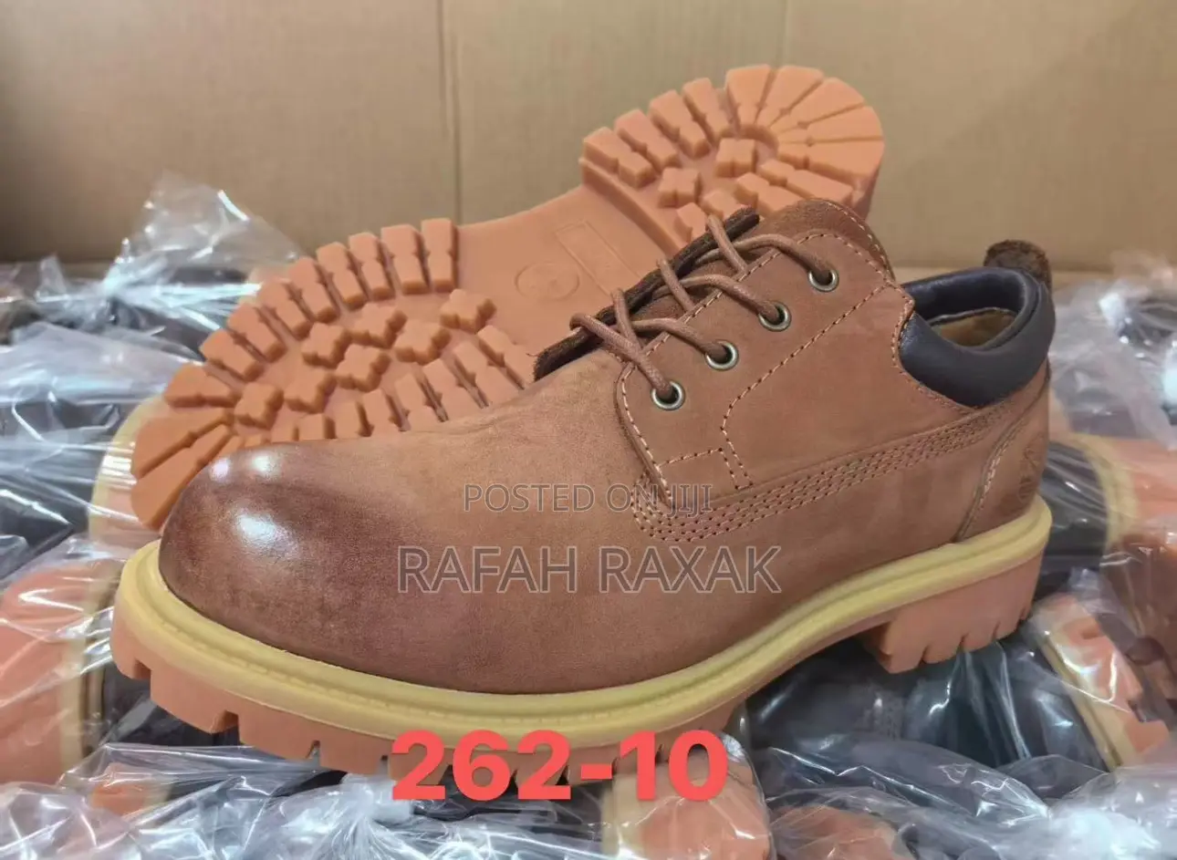Men’S Brown Timberland Casual Oxford Work Leather Shoes