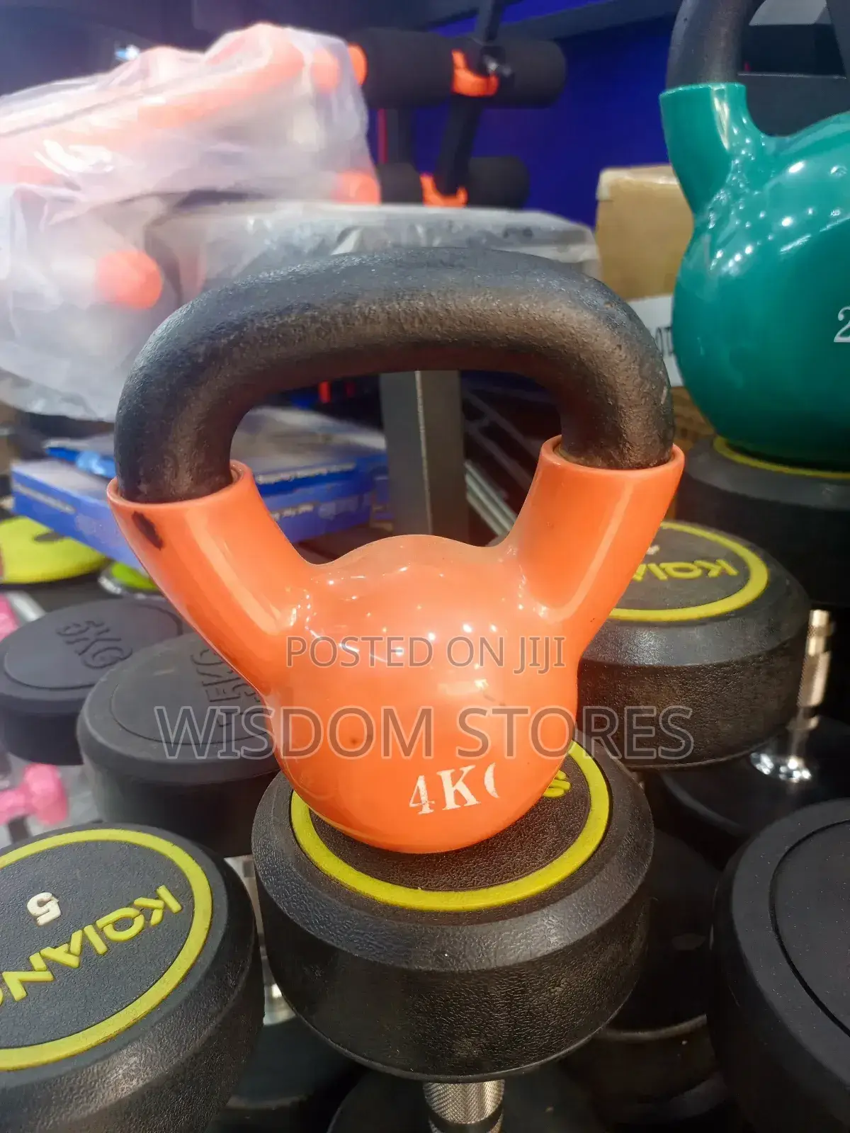 4kg Vinyl Coated Kettlebell