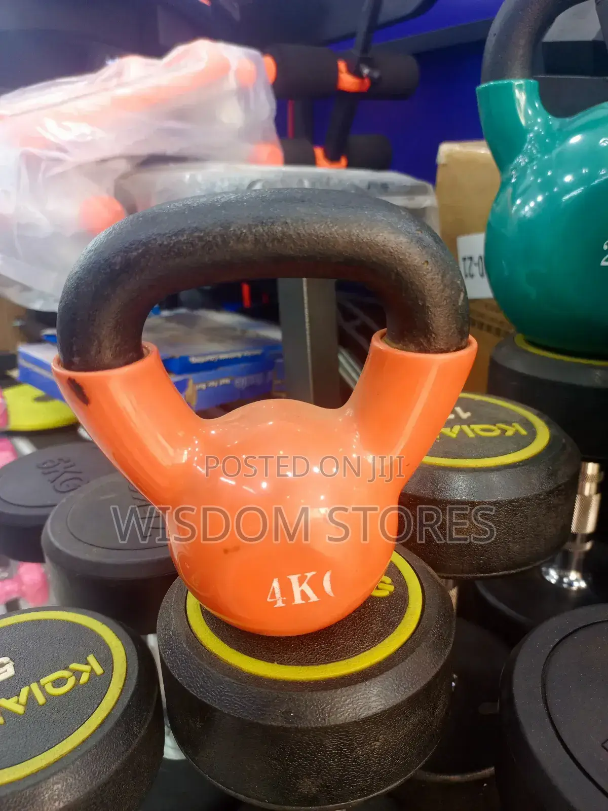 4kg Vinyl Coated Kettlebell