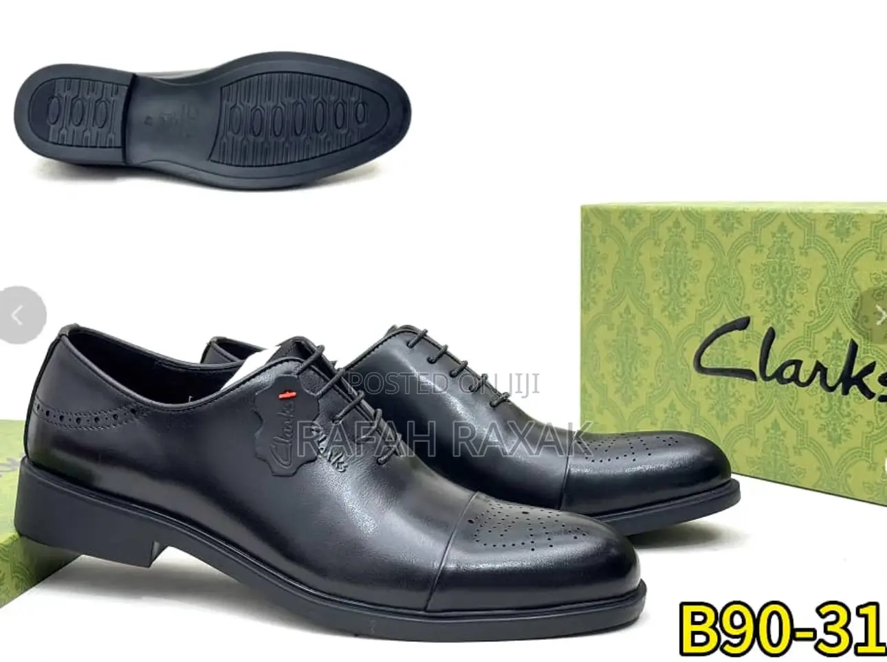 Original Men’S Black Clarks Formal/Gentle Office Shoes