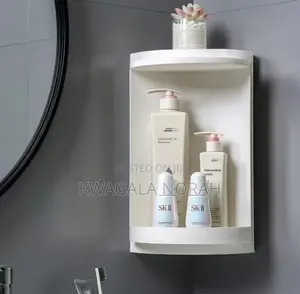 360 Degrees Rotating Bathroom Corner Shelf