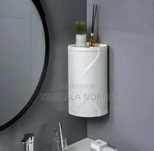 360 Degrees Rotating Bathroom Corner Shelf