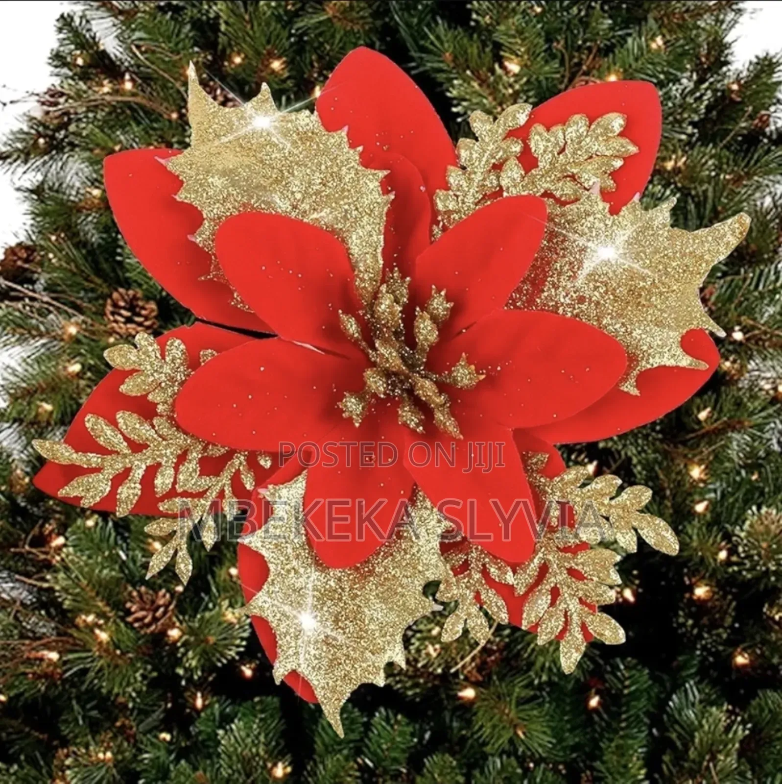 Christmas Tree Decoration/Beautiful Christmas Flowers Home Decoration