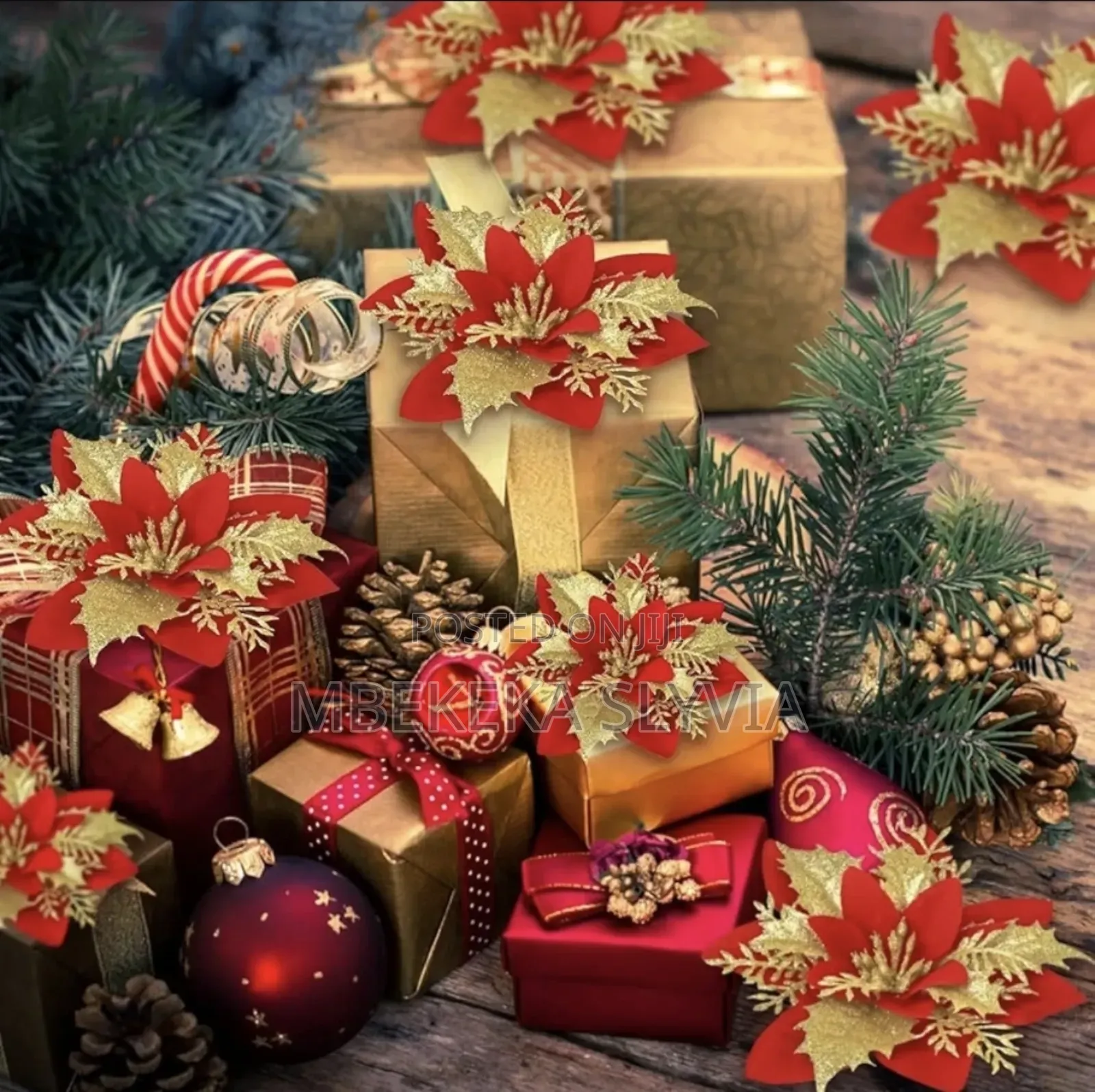 Christmas Tree Decoration/Beautiful Christmas Flowers Home Decoration