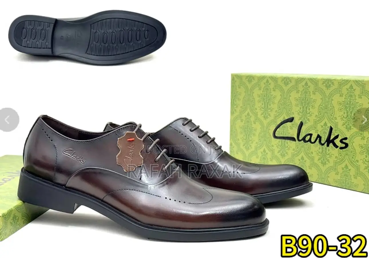 New Super Classic Men’S Brown Clarks Formal Gentle Leather Shoes