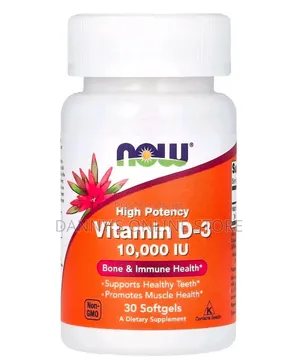 Now Vitamin D-3, High Potency, 10,000 Iu, 30 Softgels