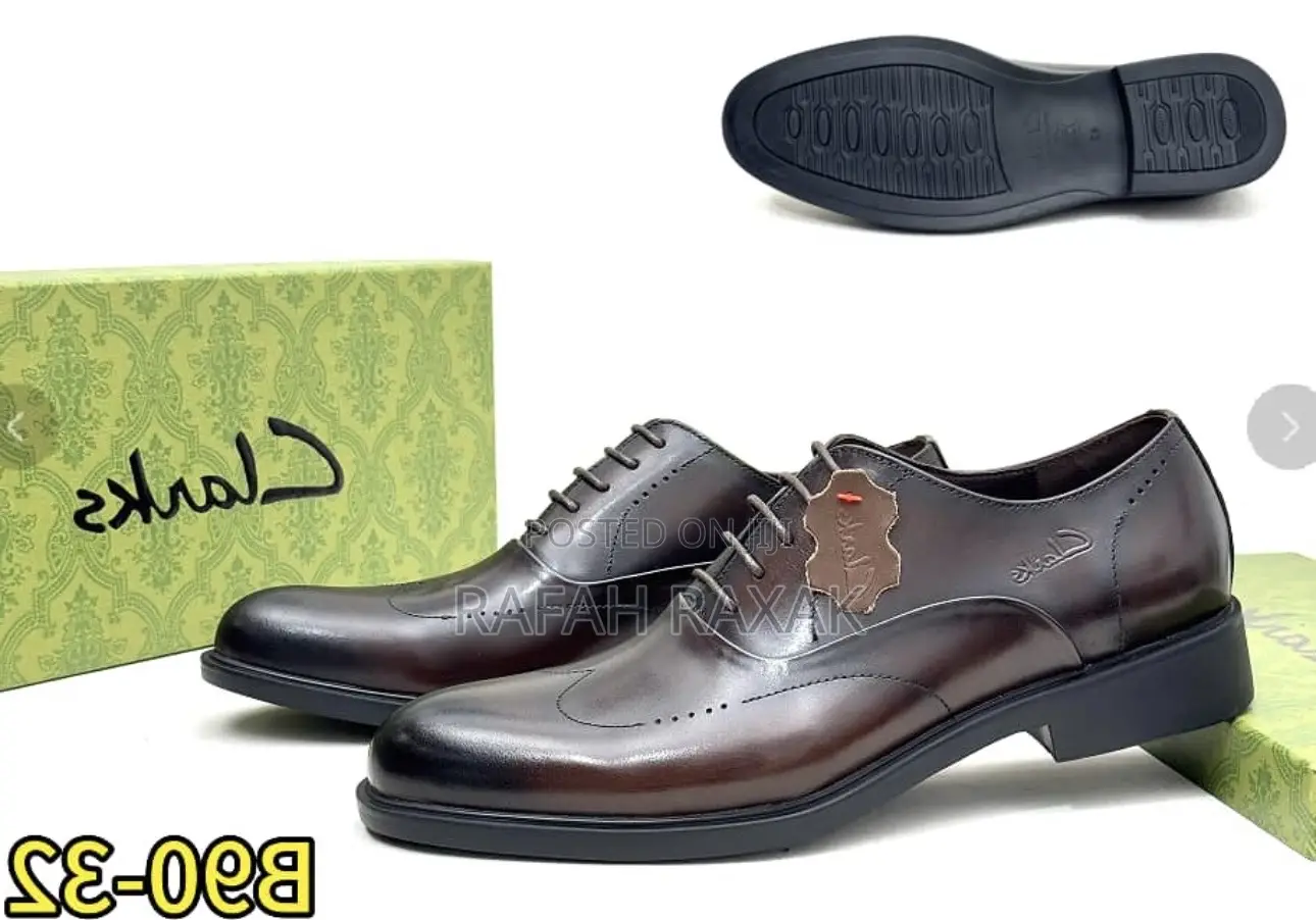 New Super Classic Men’S Brown Clarks Formal Gentle Leather Shoes