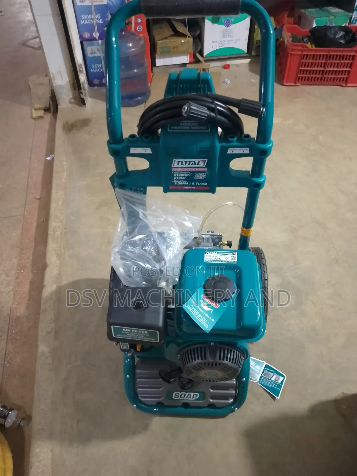 Total 3100 Psi 214 Bars Gasoline Petro High Pressure Washer Jet
